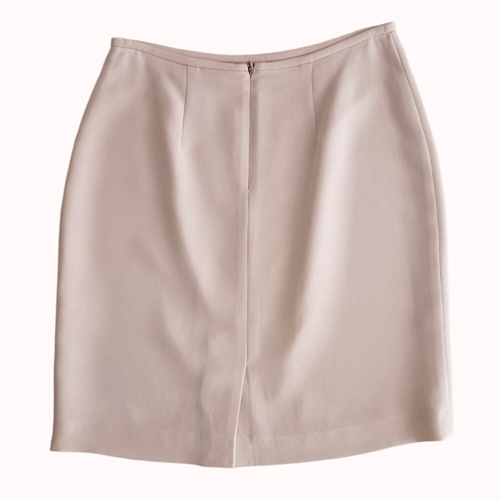 Petite Sophisticate Vintage Pencil Suit Skirt | Pre-Loved | 4P | Powder Pink - Picture 9 of 16
